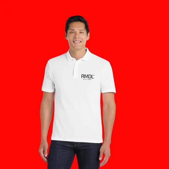 White polos · RMDL by Croma Custom Apparel