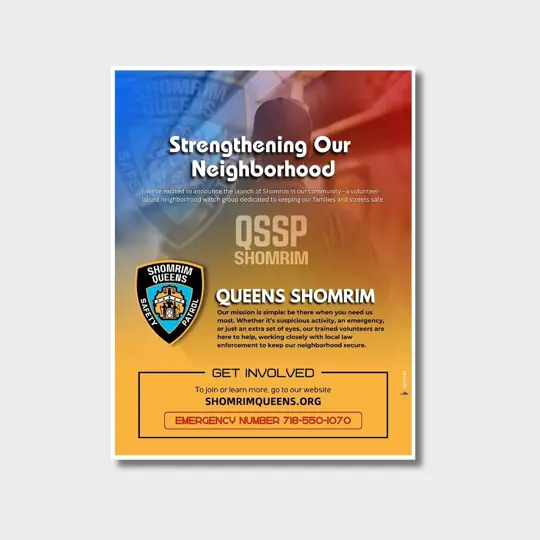 Ad · Queens Shomrim by Croma Design